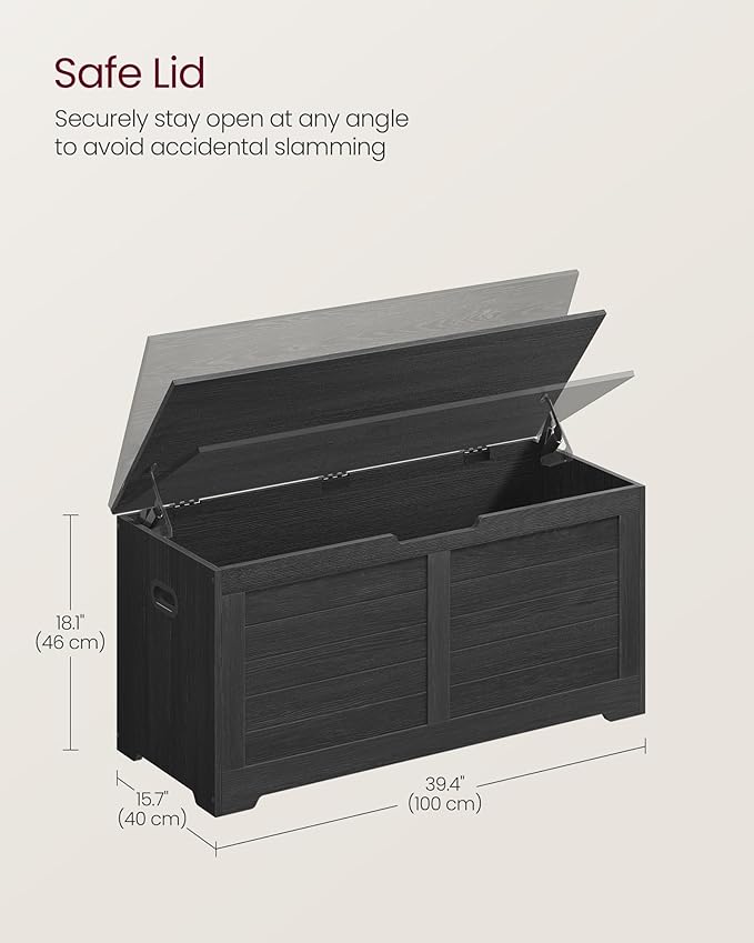 VASAGLE Storage Chest, Storage Bench - Image 3
