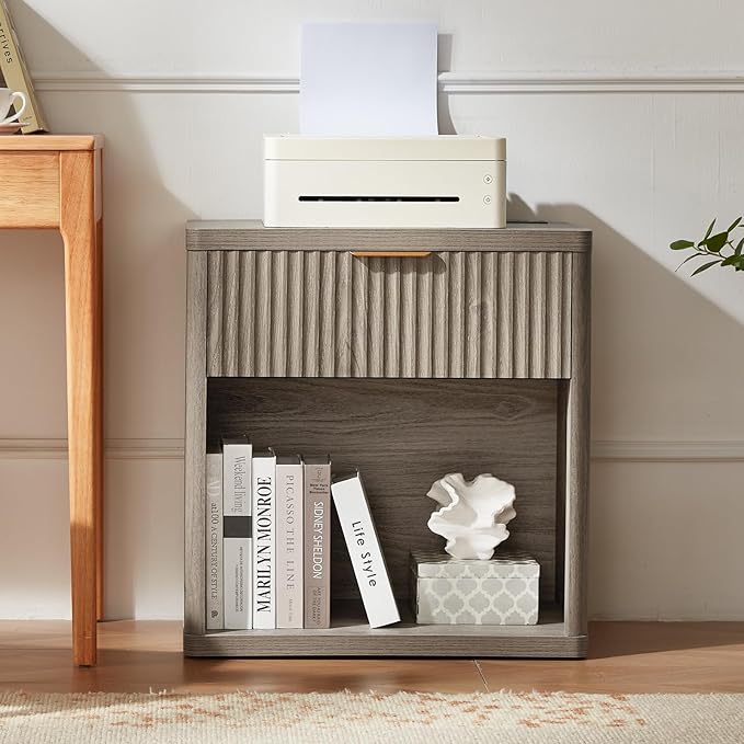 LEYAOYAO Fluted Farmhouse Nightstand Set of 2 - Image 7