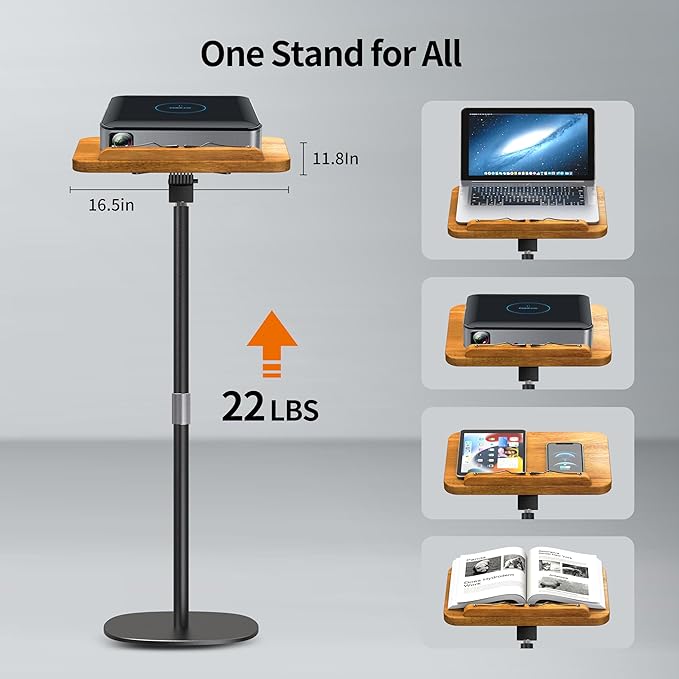 NAMON 2 in 1 Dual-use Music Stand & Desktop Book Stand, 100% Solid Wood - Image 2