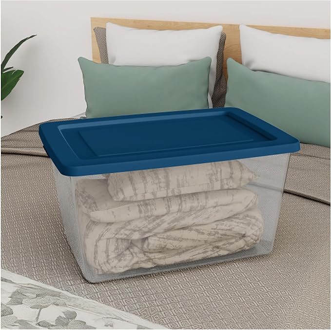 Sterilite 8 Pack Storage Boxes, Lightweight Home Organizers - Image 5