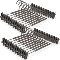 VWV 20-Pack Adjustable Women's Skirt and Pants Hangers, Space-Saving, Suitable by Designedforluxuryhangers
