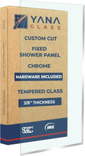 Custom Cut to Size 3/8" Shower Glass Panel by Unknown