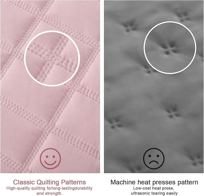 KASENTEX Oversized Queen Quilt Set 102"x106" – Soft Washed 3-Layer Lightweight - Image 5