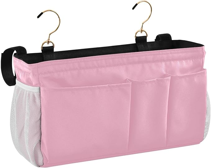 KOPIRIT Rose Red Bedside Caddy Storage Bag Bedside Organizer by KOPIRIT