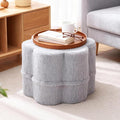 Tiita Floral Pouf Ottoman, Foot Stools Ottoman by TiitaHome