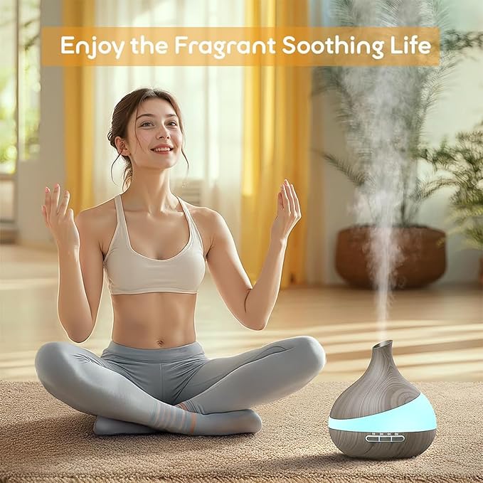 HJTHJT 500ML Essential Oil Diffuser: Aroma Diffuser - Image 3