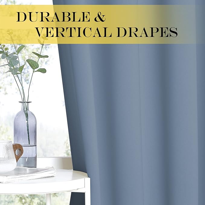 NICETOWN Blackout Patio Curtains 100 x 144 Inches Long - Image 4