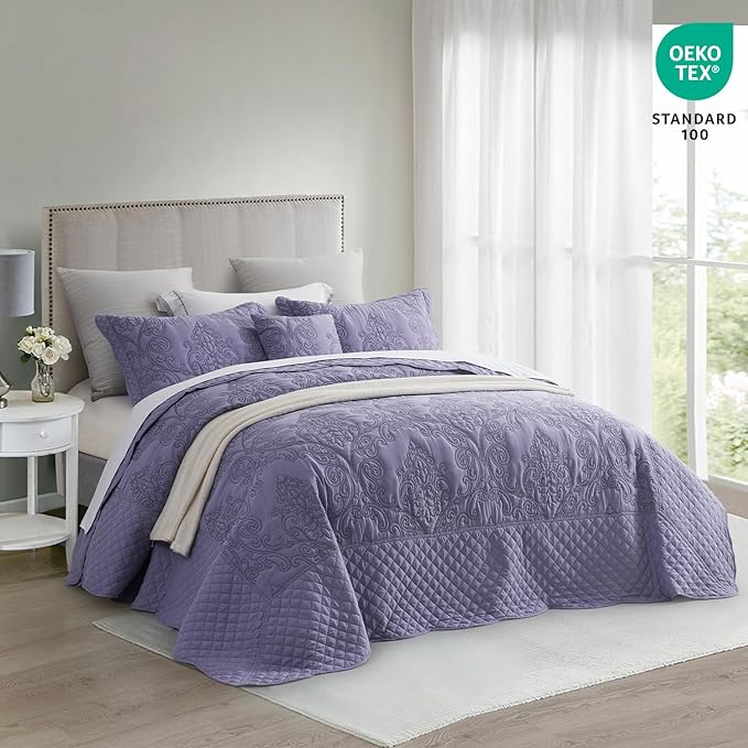CHIXIN Bedspread Coverlet Quilt Set Full Size - Image 2