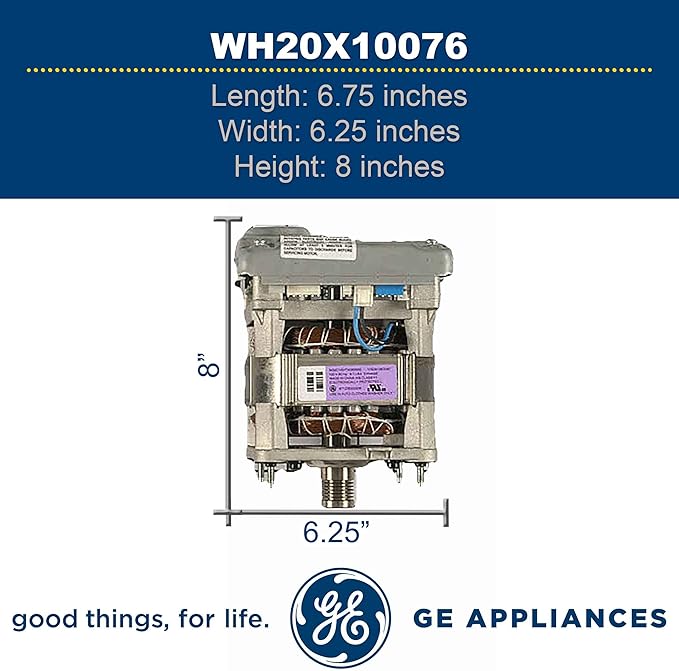 GE WH20X10076 Genuine OEM Motor & Inverter Assembly - Image 4