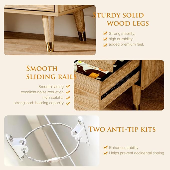 9 Drawer Dresser, Wooden Bedroom Drawer Dresser - Image 4