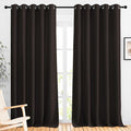 NICETOWN Toffee Brown Curtains 102 inches Long by NICETOWN