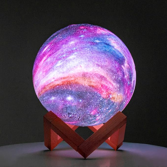 BRIGHTWORLD Moon Lamp Galaxy Lamp 5.9 inch 16 Colors LED 3D Moon Light - Image 7