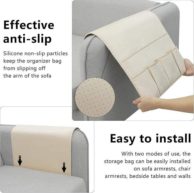 WETRBWEH Remote Control Holder for Armchair，Couch Caddy Organizer TV Remote - Image 6