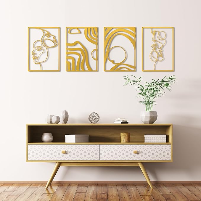 Art3d Metal Wall Art, Line Art Wall Décor, Life and Romance Story theme - Image 8