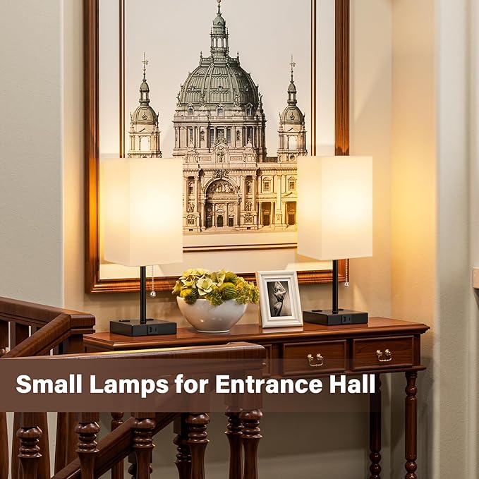 17.4In Tall Table Lamps for Bedroom Set of 2 - Image 7