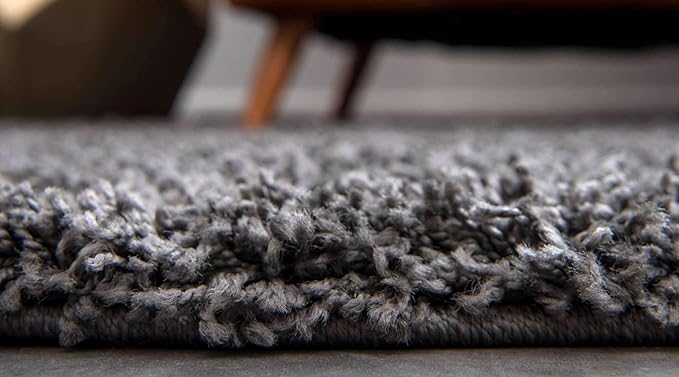 Unique Loom Solid Shag Collection Area Rug - Image 4