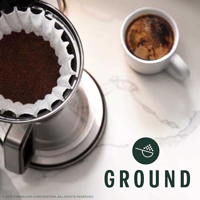 Starbucks Ground Coffee, Dark Roast Hot or Iced Coffee, Espresso Roast - Image 3