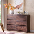 Modern 6 Drawers Dresser for Bedroom, Mid Century Modern Dresser w/Natural by AITJUNZ