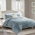 RECYCO Luxury Velvet Quilt Set Full Queen Size Bedding Sets, Ultra Soft Velvet by RECYCOHOMECOLLECTION