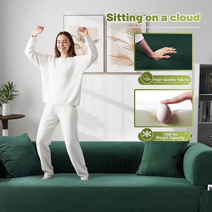 Convertible Futon Sofa Bed, Queen Sleeper Sofa Bed, Compressed Couch in a Box - Image 6