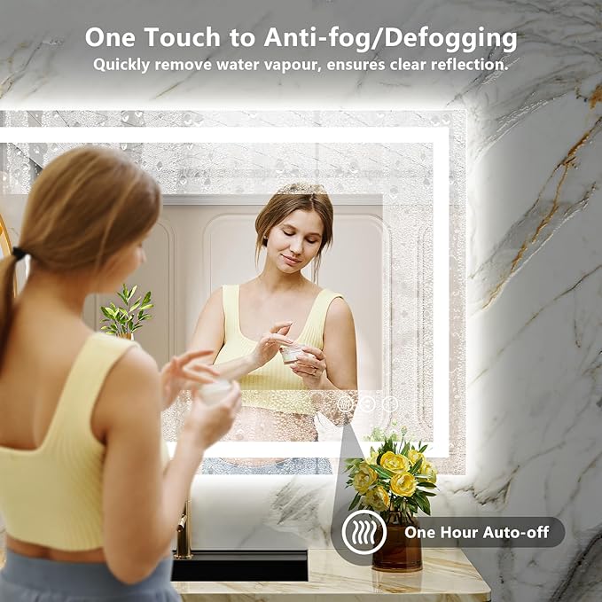 YEELAIT 48x30 Inch LED Bathroom Mirror - Image 5