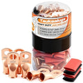 20PCS 4 AWG 5/16 3/8 inch Battery Cable Lugs, 4 gauge Copper Crimp Connector by TAUKEALUGS