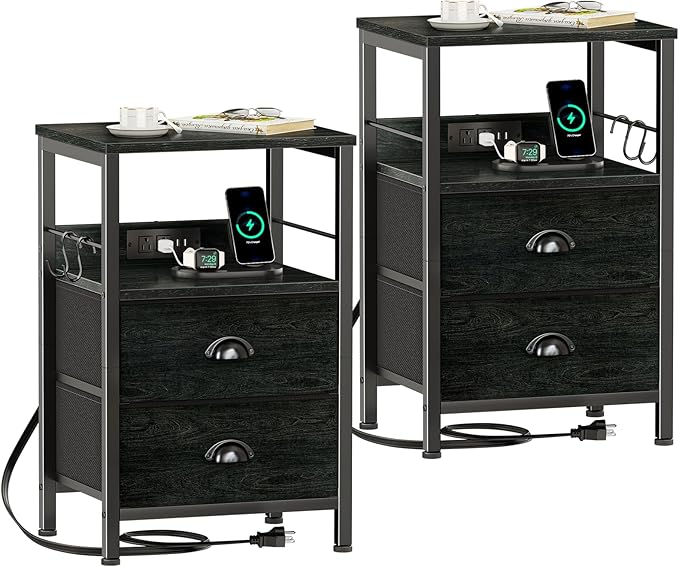 Furologee Nightstand Set of 2, by Furologee