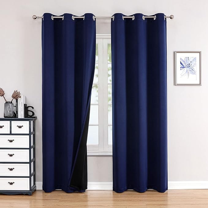 ChrisDowa 100% Blackout Curtains 78 inch Long by ChrisDowa