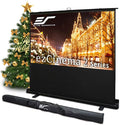 Elite Screens ezCinema 2, 95-inch 16:9 Manual Floor Pull Up Scissor Backed by EliteScreensInc