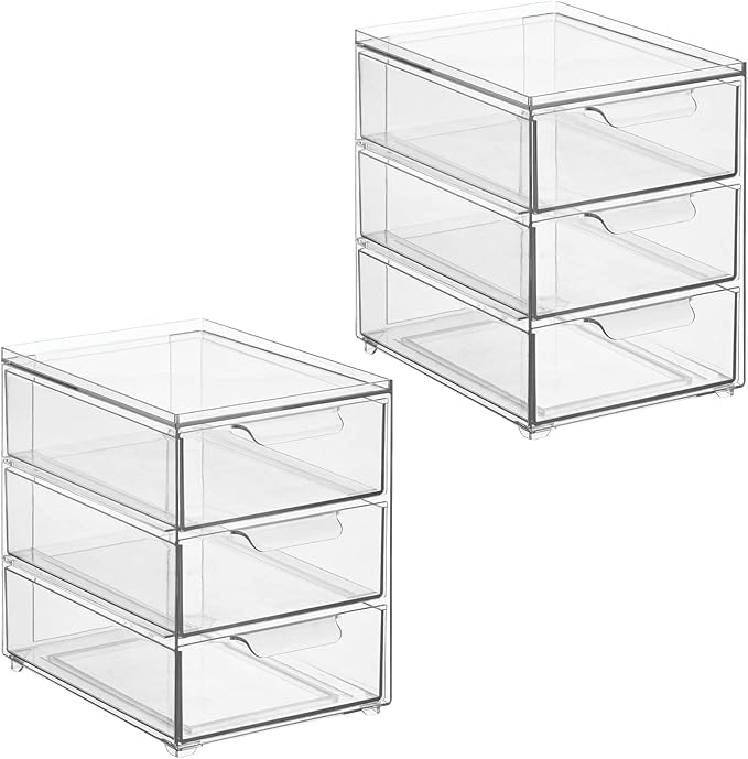 mDesign Plastic Stackable Organizer - Image 9