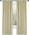 Deconovo Blackout Curtains, Thermal Insulated, W52 x L63 2 Panels, Back Tab by Deconovo