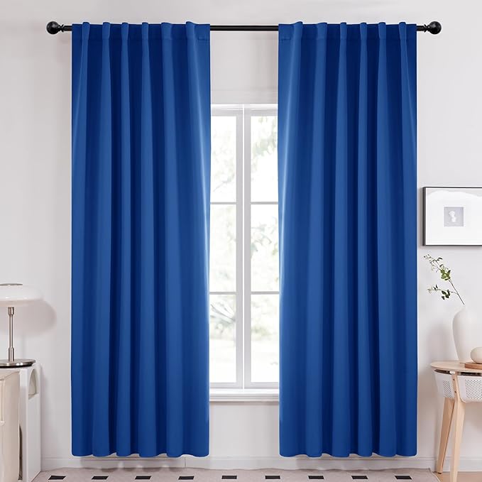 Deconovo Blackout Curtains, Thermal Insulated, W52 x L84 2 Panels, Back Tab by Deconovo