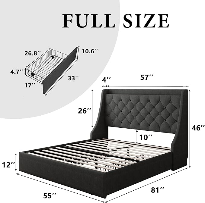 iPormis Full Size Bed Frame - Image 7