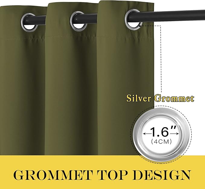 NICETOWN Blackout Patio Curtains 100 x 144 Inches Long - Image 6