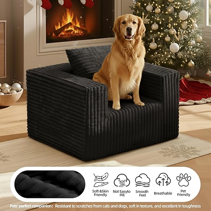 Single Cloud Sofa, Giant Bean Bag Chair - Image 5