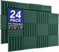 Foam Factory Inc 24 Pack Color Acoustic Foam Panel Studio Soundproofing Wedge by Unknown