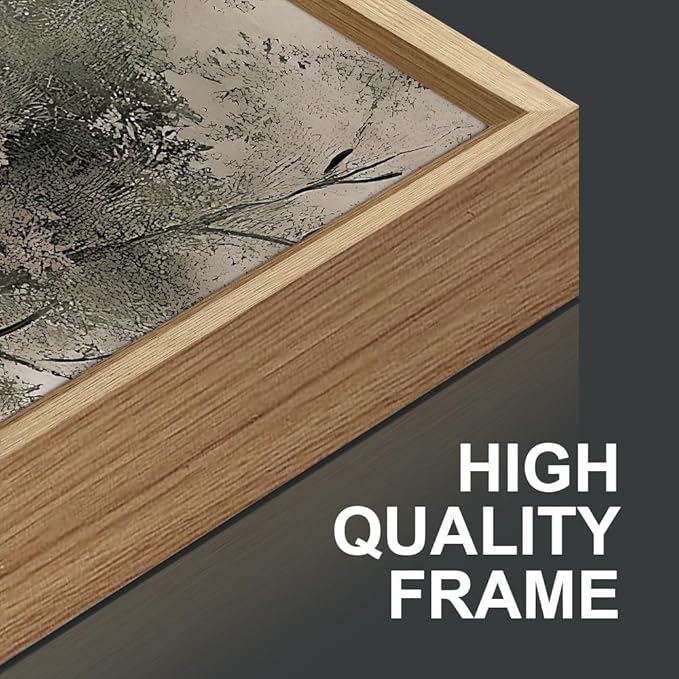 Yeehomedec Vintage Nature Landscape Framed Canvas Wall Art Set, Rustic Misty - Image 7