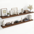 72 Inch Floating Shelves for Wall, 8 Inch Deep Floating Shelf for Storage & by Axeman