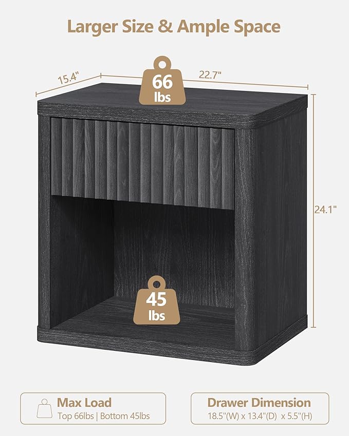 SICOTAS Night Stand Set of 2 Nightstands - Image 3