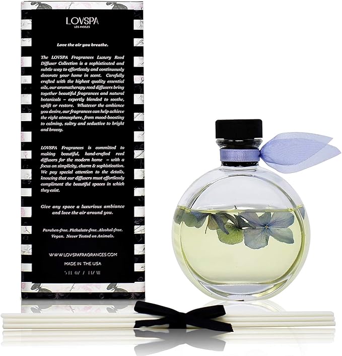 LOVSPA Reed Diffuser Set, English Garden Scented Oil Diffuser - Image 5