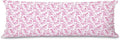 Pink Chinoiserie Cavalier King Charles Spaniel Dog 20x54 Body Pillow Cover by Unknown