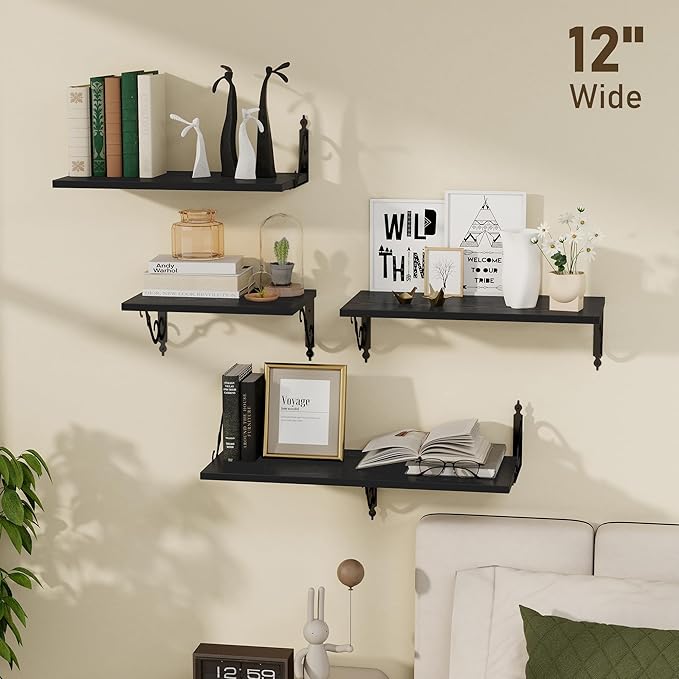 Dreamland Deep Floating Shelves, Wide Display Shelf Wall Mounted - Image 2