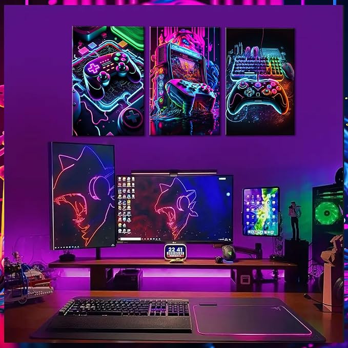 Game Room Decor Posters Set of 3 - Image 5