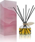 LOVSPA Reed Diffuser Set, Sandalwood & Amber Scented Oil Diffuser by LOVSPA