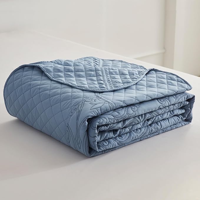 CHIXIN Oversized King Bedspread 128x120 Extra Wide - Image 10