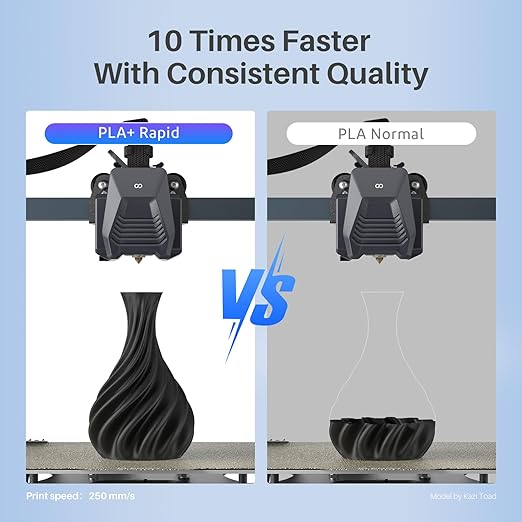 ELEGOO Rapid PLA Plus Filament 1.75mm Black & White 4KG, PLA+ 3D Printer - Image 3