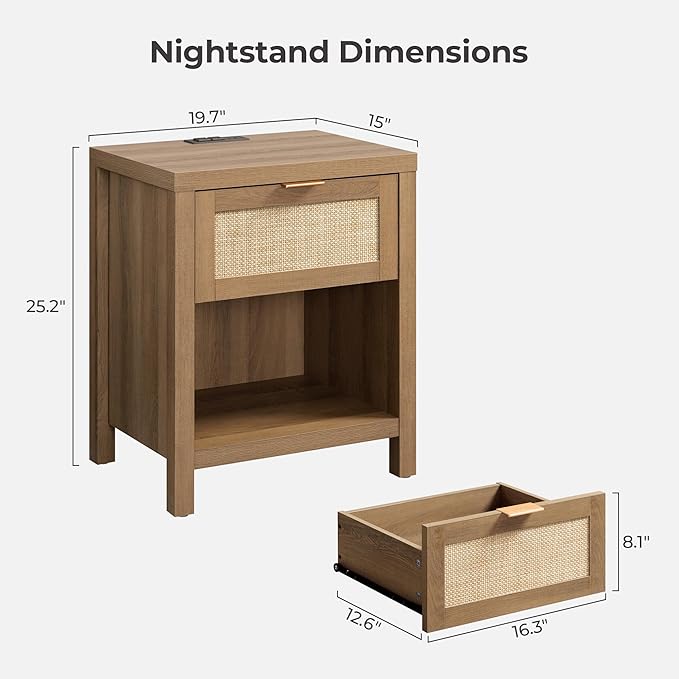 SICOTAS Nightstands Set of 2 - Image 2