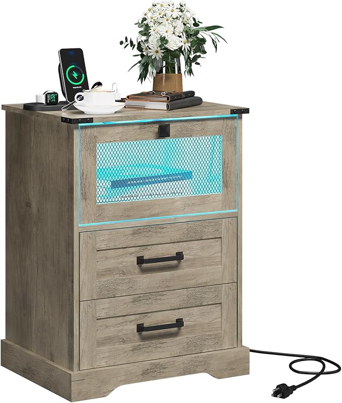 Hasuit Farmhouse Night Stand - Image 7