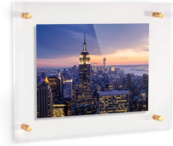 ArtToFrames 18x30 Inch Double Panel Floating Acrylic Picture Frame comes - Image 2