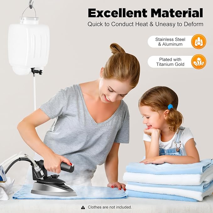 1200W Industrial Electric Steam Iron, Professional Steam Iron - Image 2